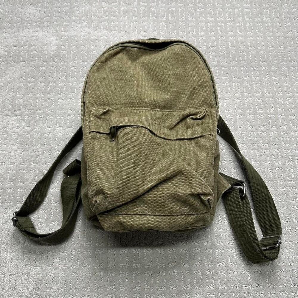 American-vintage Khaki and Green Bag